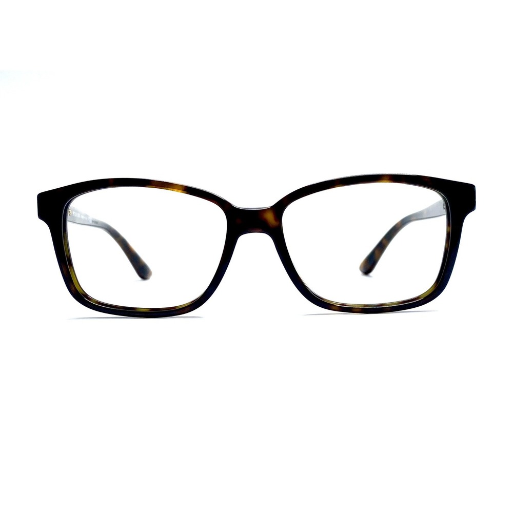 Prada Brown Amber Tortoise Gold Square Glasses Italy VPR01O 2AU101 54 16 140